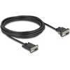 Delock Seriell Kabelis RS-232 D-Sub9 Buchse zu D-Sub9 Buchse Stromanschluss an Pin 9 5 m