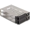 Delock Slim Bay Wechselrahmen für 2 x 2.5? U.2 NVMe SSD mit 5.25? Rahmen