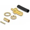Delock SMA Buchse zum Crimpen RG-174 / RG-316 mit passendem Schrumpfschlauch - 5 Stück