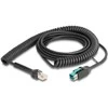 Delock Spiralkabel RJ50 Stecker zu PoweredUSB Stecker 12 V 3 m juodas