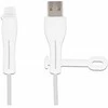 Delock Staubschutz für USB Typ-A Stecker und Apple Lightning™ Stecker Set 2 vnt. baltas