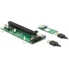 Delock Riser Karte M.2 Key B+M > PCI Express x16 mit 30 cm USB Kabelis