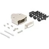 Delock Sub-D Steckergehäuse 15 Pin aus Metall inklusive Steckerverbinder Buchse und Montagematerial