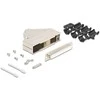 Delock Sub-D Steckergehäuse 37 Pin aus Metall inklusive Steckerverbinder Buchse und Montagematerial