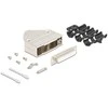 Delock Sub-D Steckergehäuse 44 Pin aus Metall inklusive Steckerverbinder Buchse und Montagematerial