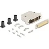 Delock Sub-D Steckergehäuse 50 Pin aus Metall inklusive Steckerverbinder Stecker und Montagematerial