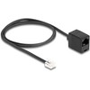Delock DELOCK Telefonkabel RJ11 Stecker zu RJ45 Buchse juodas 1 m