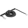 Delock Telefonkabel / Spiralkabel RJ11 Stecker zu RJ45 Stecker juodas 10 m