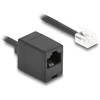 Delock Telefonkabel / Spiralkabel RJ11 Stecker zu RJ45 Buchse juodas 3 m