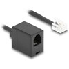 Delock DELOCK Kabelis telefoniczny/kabelis spiralny RJ11 wtyk do RJ11 gniazdo. 1m