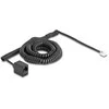Delock Telefonkabel / Spiralkabel RJ11 Stecker zu RJ45 Buchse juodas 10 m