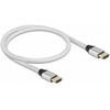 Delock Ultra High Speed HDMI kabelis 48 Gbps 8K 60 Hz sidabrinis 0,5 m sertifikuotas