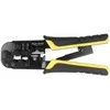 Delock Universelle Crimpzange mit Abisolierer für 8P (RJ45), 6P (RJ12/11) oder 4P Stecker