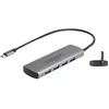 DELOCK USB 10 Gbps 4 Port USB Typ-A Hub mit USB Type-C Anschluss und zustzlicher Strombuchse