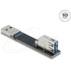 Delock USB 10 Gbps Adapteris USB Typ-A Buchse zu Stecker gedreht 90° oben