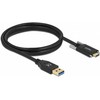 Delock USB 10 Gbps Kabelis Typ-A Stecker zu USB Type-C™ Stecker mit Schrauben seitlich 1,5 m