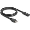 Delock USB 10 Gbps Kabelis Typ-E Key A 20 Pin Stecker zu USB Type-C™ Buchse 70 cm
