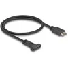 Delock USB 10 Gbps Kabelis USB Typ-E Key A 20 Pin Stecker zu USB Type-C™ Buchse zum Einbau 50 cm