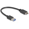 Delock USB 10 Gbps Kabelis USB Typ-E Key A 20 Pin Stecker zu USB Typ-A Stecker 30 cm