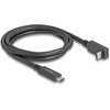 Delock USB 3.2 Gen 2 Kabelis, USB-C Stecker > USB-C Stecker (juodas, 1 Meter, PD 3.0, Laden mit bis zu 60 Watt)