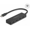 Delock USB 10 Gbps USB Type-C Hub su 4 USB Type-C lizdais, juoda