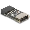 Adapteris USB Delock Delock USB 2.0 Adapteris Pfostenbuchse zu intern USB Typ-E Key A Buchse