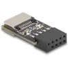 Adapteris USB Delock Delock USB 2.0 Adapteris Pfostenbuchse zu intern USB Typ-E Key A Buchse