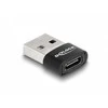 Delock USB 2.0 adapteris USB Type-A kištukinis USB Type-C™ juodas