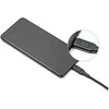 Delock USB 2.0 Schnellladekabel USB Type-C™ + USB Typ-A Stecker zu USB Type-C™ Stecker PD 3.1 140 W mit Leistungsanzeige 1,20 m