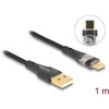 DELOCK USB 2.0 Kabelis Typ-A St. zu USB Type-C St. 60 W 1 m