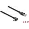 Delock USB 2.0 Kabelis Typ-A Stecker zu Typ Mini-B Stecker rechts gewinkelt 0,5 m