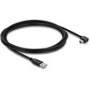 Delock USB 2.0 Kabelis Typ-A Stecker zu Typ Mini-B Stecker rechts gewinkelt 2 m