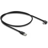 Delock USB 2.0 Kabelis Typ-A Stecker zu Typ Mini-B Stecker rechts gewinkelt 1 m