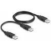 Delock USB 2.0 Kabelis Typ-A zu 2 x Typ-A 70 cm