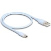 DELOCK USB 2.0 Kabelis USB Typ-A St > USB Typ-C St 0.5m blau