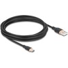 DELOCK USB 2.0 Kabelis USB Typ-A St > USB Typ-C St 4m juodas