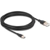 DELOCK USB 2.0 Kabelis USB Typ-A St > USB Typ-C St 4m juodas