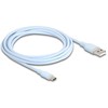 DELOCK USB 2.0 Kabelis USB Typ-A St > USB Typ-C St 2.5m blau