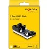 DELOCK USB 2.0 Pfostenstecker Hub 2 Port