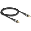 DELOCK USB 2.0 Typ-C St. zu St. transparent PD 3.0 100 W 1 m