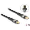 DELOCK USB 2.0 Typ-C St. zu St. transparent PD 3.0 100 W 3 m