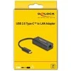 Delock USB 2.0 Type-C Adapteris zu 10/100 Mbps LAN