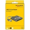Delock 91525 - XQD - Gray - 480 Mbit/s - Aluminum - • Mac OS 10.9 or above • Windows 7 32-bit • Windows 7 64-bit • Windows 8.1 32-bit •... - USB 3.2 Gen 1 (3.1 Gen 1)
