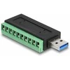 Delock USB 3.2 Gen 1 Typ-A Stecker zu Terminalblock Adapteris