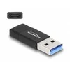 Adapteris USB Delock USB-A - USB-C Juodas (60001)
