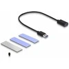 Delock USB 3.2 Gen 2 Gehäuse für PlayStation®5 mit M.2 NVMe Slot - werkzeugfrei