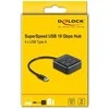 Delock USB 3.2 Gen 2 USB Type-C Hub su 4 x USB Type-A motele – 10 Gbps