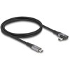 Kabelis USB Delock USB-C - USB-C 1 m Juodas (81131)
