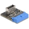 DELOCK USB 5 Gbps Adapteris Pfostenbuchse zu intern USB Typ-E Key A Buchse gewinkelt