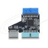 Delock USB 5 Gbps Hub 20 Pin Pfostenbuchse zu 1 x USB 5 Gbps 20 Pin Pfostenstecker und Type-E Key A Buchse